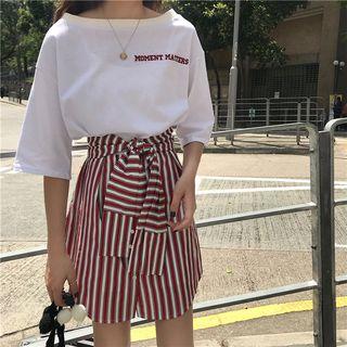 Mock-two Piece Loose-fit Dress