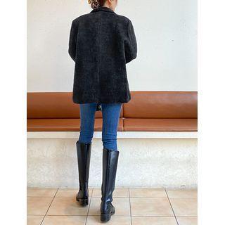 Single-breasted Fluffy Jacket