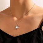 Geometric Necklace 21152 - Silver - One Size