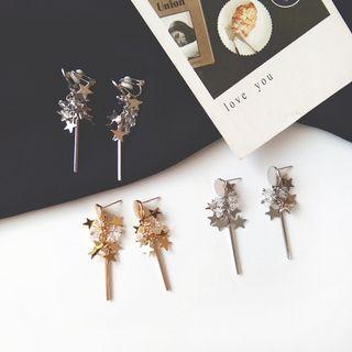 Alloy Star & Bar Dangle Earring