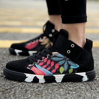 Print High-top Sneakers