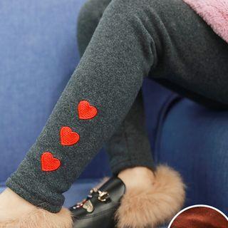 Heart Fleece-lined Pants