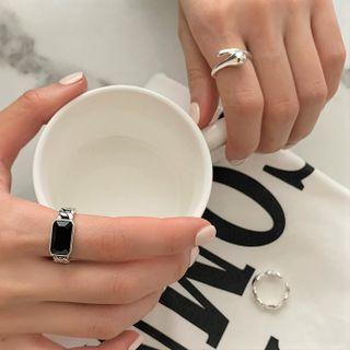Droplet Sterling Silver Ring