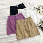 Double Pocket High-waist A-line Skirt
