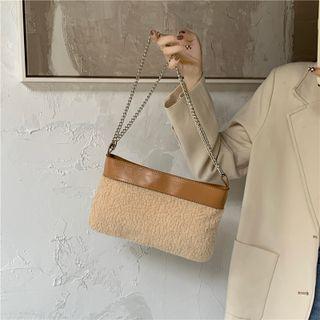 Fleece Shoulder Bag Camel - One Size