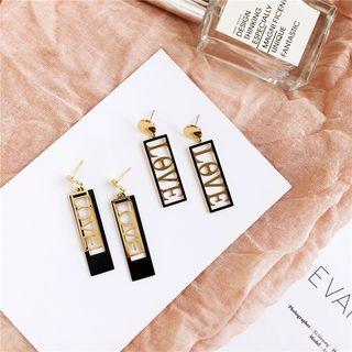 Lettering Dangle Earring