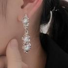 Moonstone Drop Earring 1 Pair - Earring - Silver - One Size