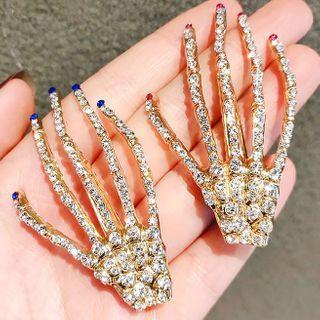 Palm Rhinestone Hair Clip