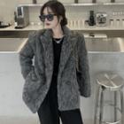 Button Coat Gray - One Size