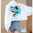 Dinosaur Print Zip Jacket