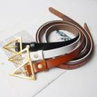 Triangle Faux Leather Belt
