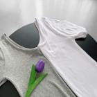U-neck Slim-fit Ribbed T-shirt