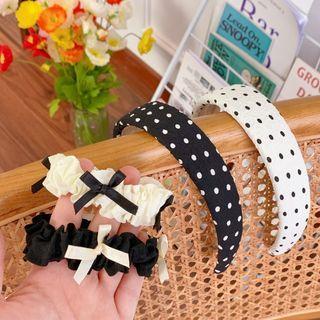 Bow Fabric Scrunchie / Hair Clip / Headband