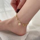 Clover Anklet 1pc - Gold - One Size