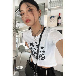 Hysteric Printed Crop T-shirt