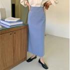 H-line Maxi Formal Skirt