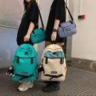 Buckled Backpack / Charm / Crossbody Bag / Set