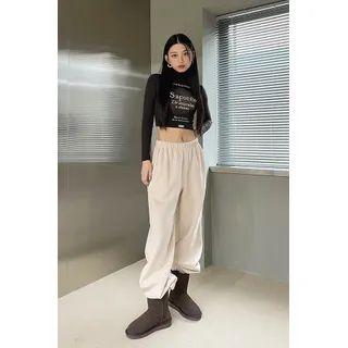 Pocket-side Napped Jogger Pants