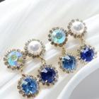 Rhinestone Gemstone Earring As Shown In Figure - One Size