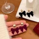 Velvet Ribbon Drop Earring