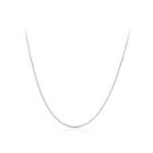 Fashion Simple 1mm Snake Necklace 40cm Silver - One Size
