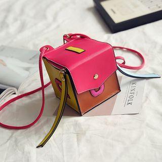 Colour Block Boxy Shoulder Bag