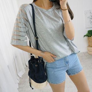 See-through Stripe T-shirt