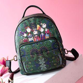 Print Backpack Green - One Size