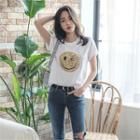 Smile Sequined T-shirt