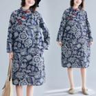 Print Qipao Dress