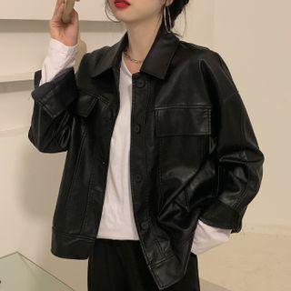 Pu Long-sleeve Jacket