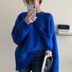 Plain Sweatshirt Blue - One Size
