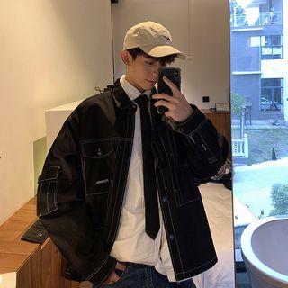 Stitching Buttoned Jacket