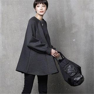 Brushed-fleece Lined A-line Pullover