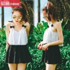 Contrast Bow Swimdress