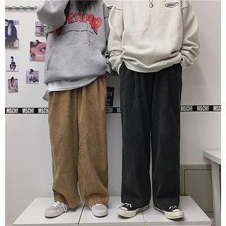 Couple Matching Corduroy Wide-leg Pants