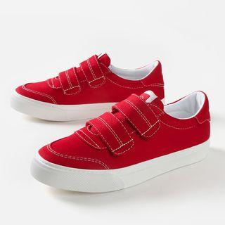 Plain Self Fasten Sneakers
