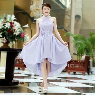 Sleeveless High-low Chiffon Cocktail Dress