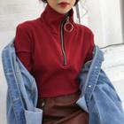 Half Zip Long-sleeve Top