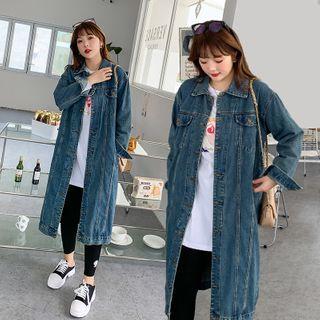 Midi Denim Shirt Jacket
