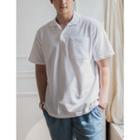 Pocket-front Colored Polo Shirt