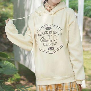 Bread Print Hoodie As Shown In Figure - One Size