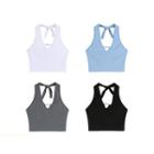 Halter-neck Heart-ring Crop Top