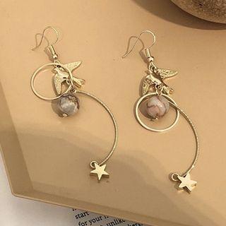 Alloy Bird & Bead Dangle Earring