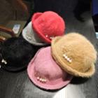 Pearl Knit Bowler Hat