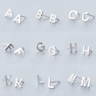 Couple Matching Letter Ear Stud