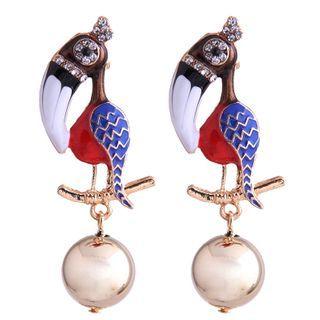 Rhinestone Bird Dangle Earring