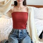 Knit Camisole Top / Long-sleeve Shrug
