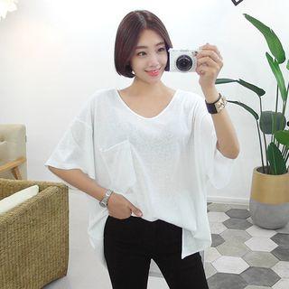 Tall Size Melange Loose-fit T-shirt