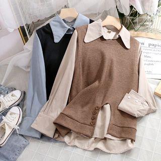 Plain Shirt / Crewneck Plain Vest
